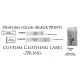 800 labels Endfold/ Loopfold, Black print, Sew-on Clothing label, Slit-edge Satin
